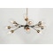 Maxim Lighting Savvy 12-Light 46.25" Wide Antique Brass / Black Chandelier 26347CLABBK - alternate 3